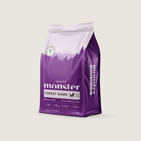 Monster Forest Game Grain Free Venison/ Duck  2kg