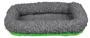 Gnagarbädd, Lammimitation 30x22 cm grå/grön