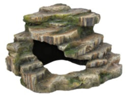 Hörnsten med grotta och plattform, 26×20×26 cm