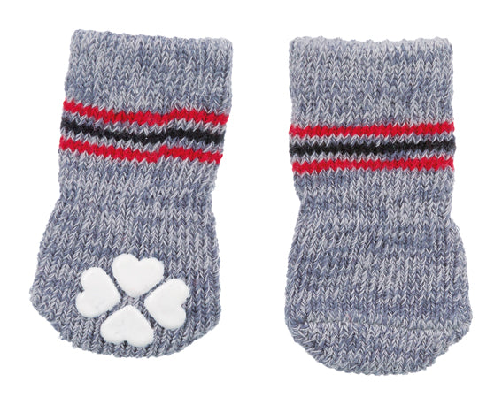 Hundsock 2-pack non-slip Grå XL