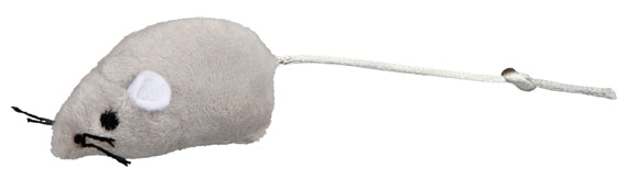 Kattleksak Plyschmus Grå 5 cm