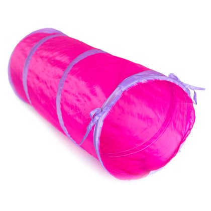 Kattleksak Tunnel Rosa 60cm