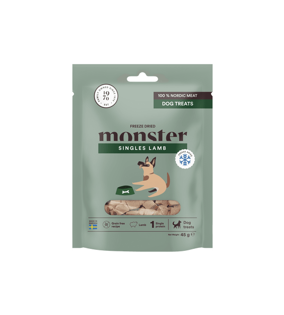 Monster Dog frystorkade treats Lamb 45 g