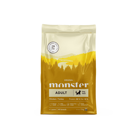 Monster Hund Original Adult All Breed Chicken/Turkey 12 kg