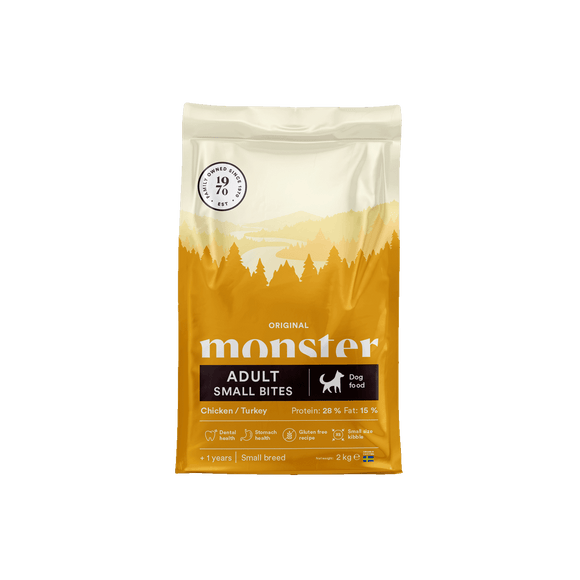 Monster Hund Original Adult Small Bites Chicken/Turkey 2 kg