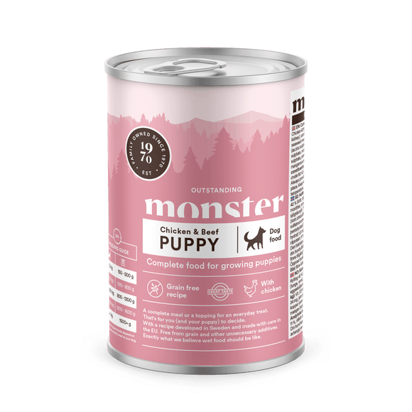 Monster Hund Puppy Chicken Burk 400 g