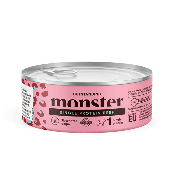 Monster Katt Adult Single Protein Beef Burk 100 g