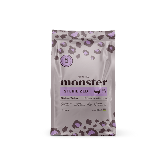 Monster Katt Original Sterilized Chicken/Turkey 400 g