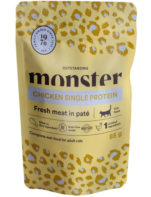 Monster Katt Pouches Adult Chicken 85 g