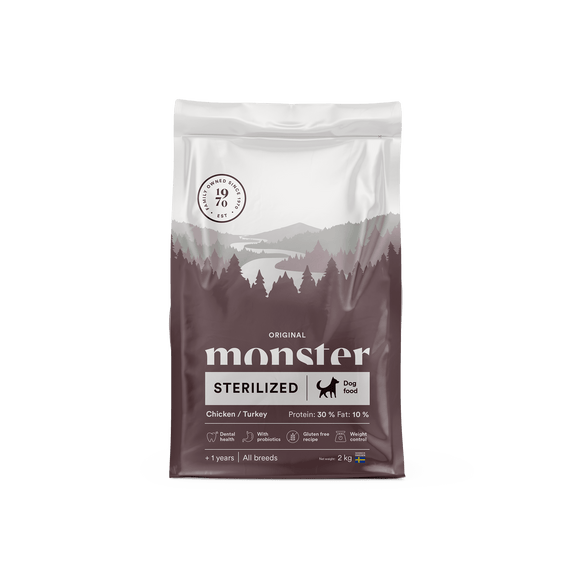 Monster Hund Original Sterilized Chicken/ Turkey 2 kg