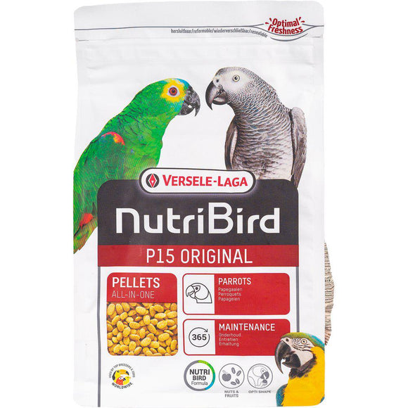 NUTRIBIRD P15 PAPEGOJ UNDERHÅLLSPELLETS 1kg