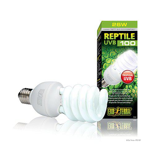 REPTILE UVB 100 LYSRÖRSLAMPA 25W E27 EXOTERRA