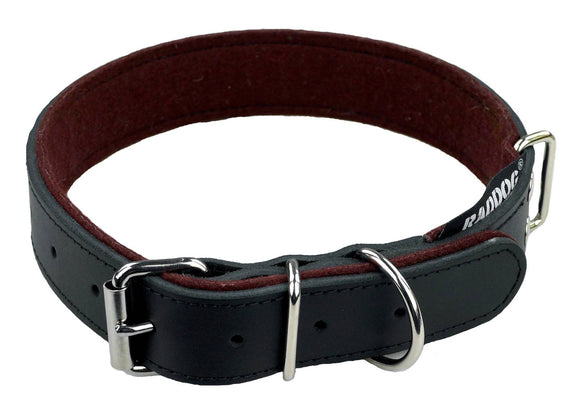 Läderhalsband Raddog 46-67cm