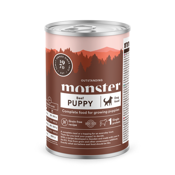 Monster Hund Puppy Beef Burk 400g